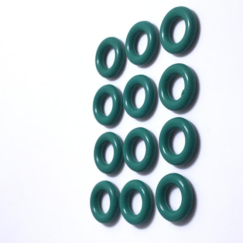 100 SZTUK Zestawy Wtryskiwaczy Paliwa Gumowe O-ringi FKM ROZMIAR:8*3.5MM, Zielony 21027