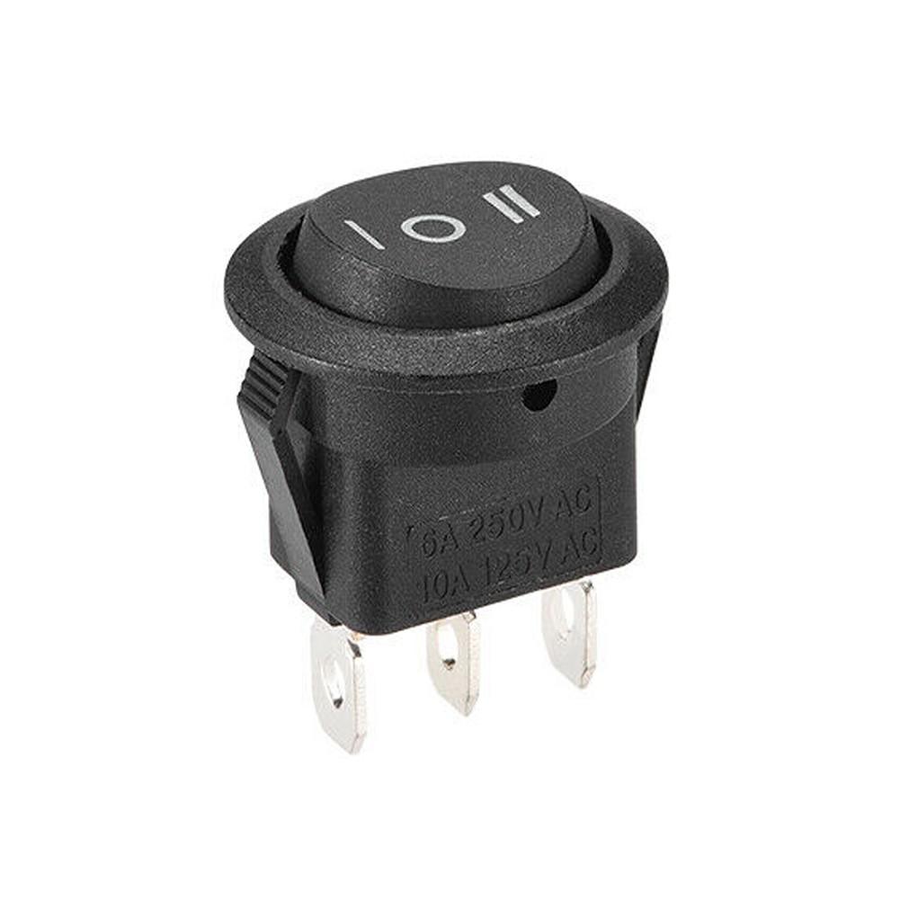 

Caravan Motorhome Application Rocker Switch 3Pins Toggle AC 250V/6A 125V/10A