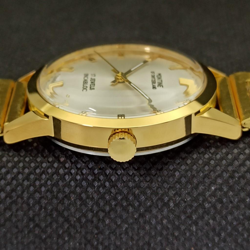 Generalüberholte Vintage-Uhr von Montine of Switzerland, vergoldet, 17 J, A285407-5