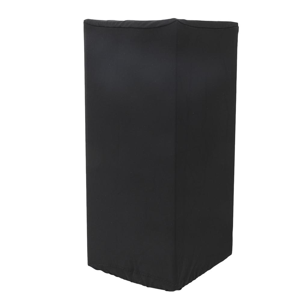 Housse d'enceinte Nylon Anti-poussière Imperméable Housse de protection d'enceinte élastique pour Intérieur Extérieur Noir