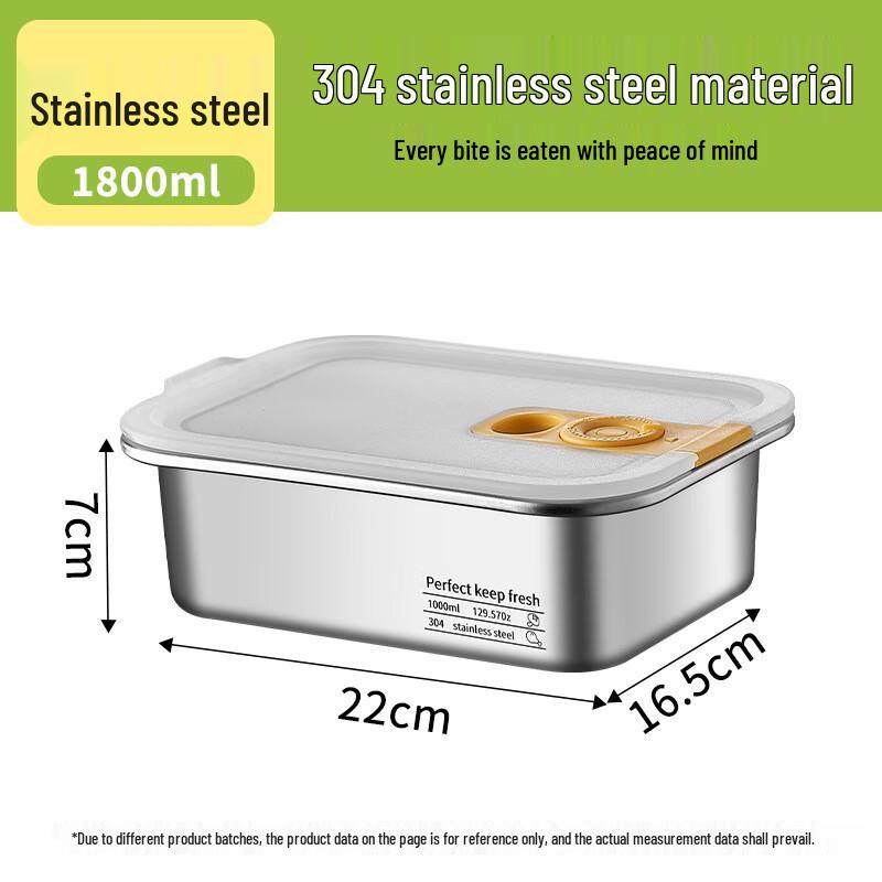 Yuedisi 304 Stainless Steel Refrigerator Food Storage Container