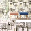 10m/20m PVC Thickened Geometric Grid Tree Background Self-adhesive Wallpaper Renovation Stickers Hotel Home Decor