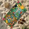 Brasilien Tropisches Strandtuch Dschungel-Tierprint Karnevals-Design Schnelltrocknend Weiches Mikrofaser-Badetuch Für Reise-Liebhaber