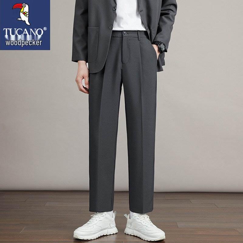 TUCANO Men s Winter Warm Casual Straight-Leg Trousers S