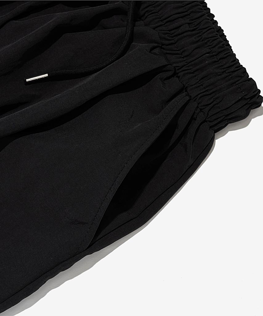 OTHERFITS Side Strap Nylon Wide Pants (Black)