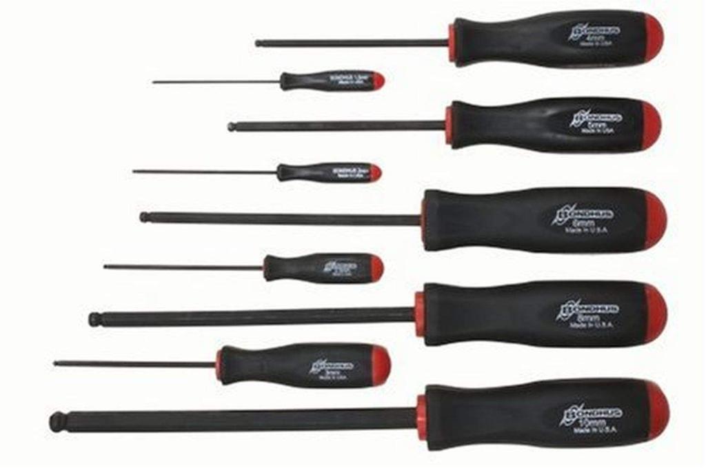 BONDHUS Hexagonal Driver Pro Grip Black Dye Set PBSX9M [ ] Hold® (Screw Driver) Set, Finish, 9-Piece (1.5, 2, 2.5, 3, 4, 5, 6, 8, 10mm) No.74699
