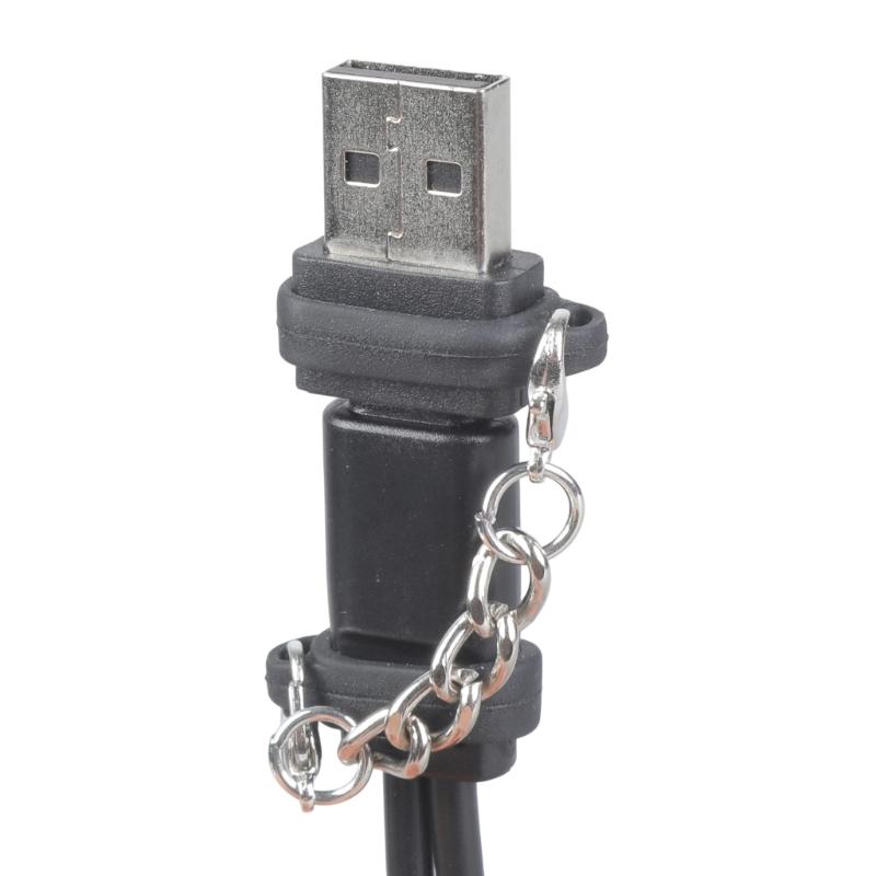 Double USB CREATE Device Cable 5V Power Institution Cord for Mobile Phone Panel Play Devices Travel Accessories