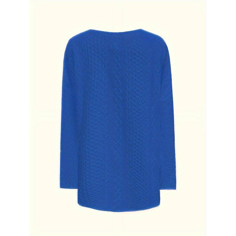 Autumn and Winter New Solid Color V-neck Zipper Long Sleeve Casual Comfortable Fashion Large Size Women's Top