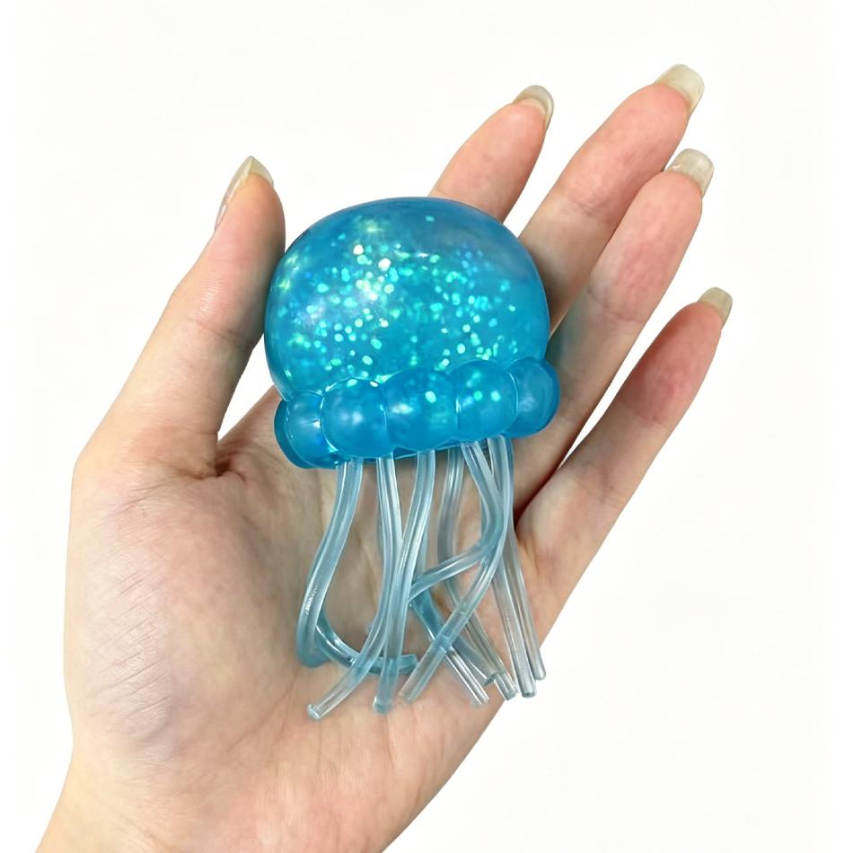 4 Styles Jellyfish Octopus Stress Balls For Kids Adults Squeeze Balls Sensory Fidget Toy Squishy Toys Gifts