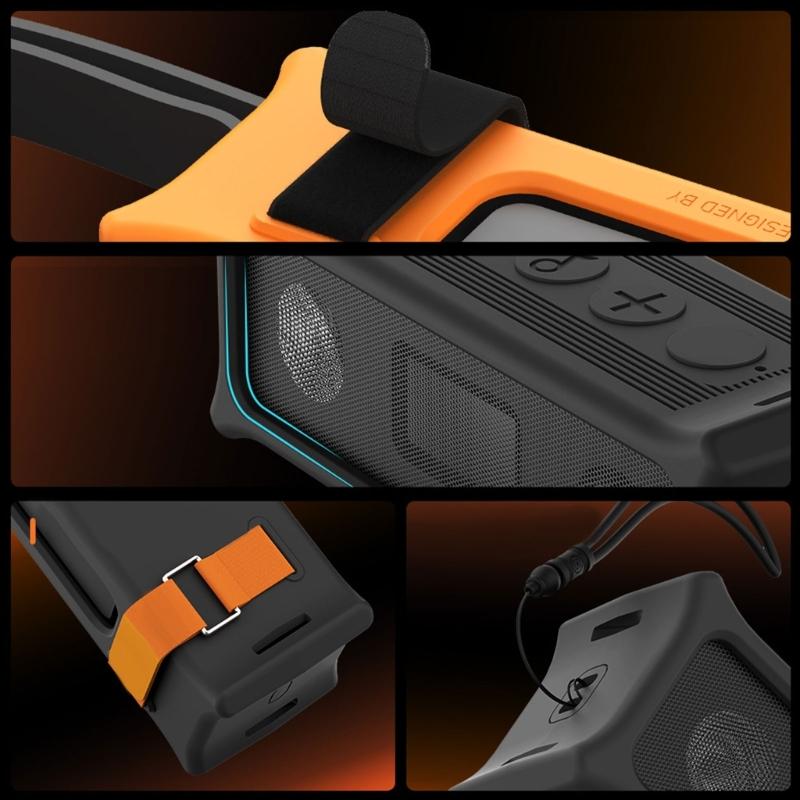 NonSlip Silicone Speaker Case With Shockproof Protections Lightweight Design For  Portable Speakers Holder