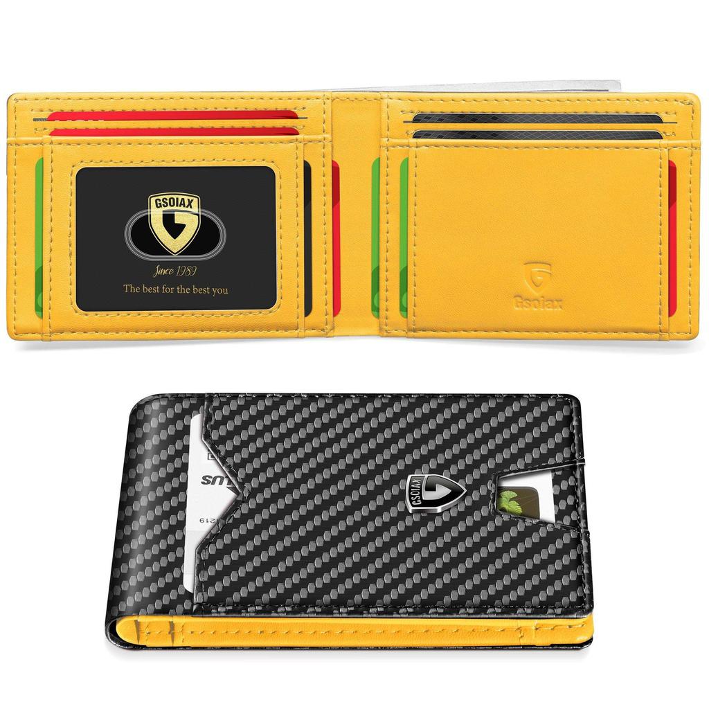Men's Card Holder Wallet with Money Clip - Minimalist Style, Creative Gift