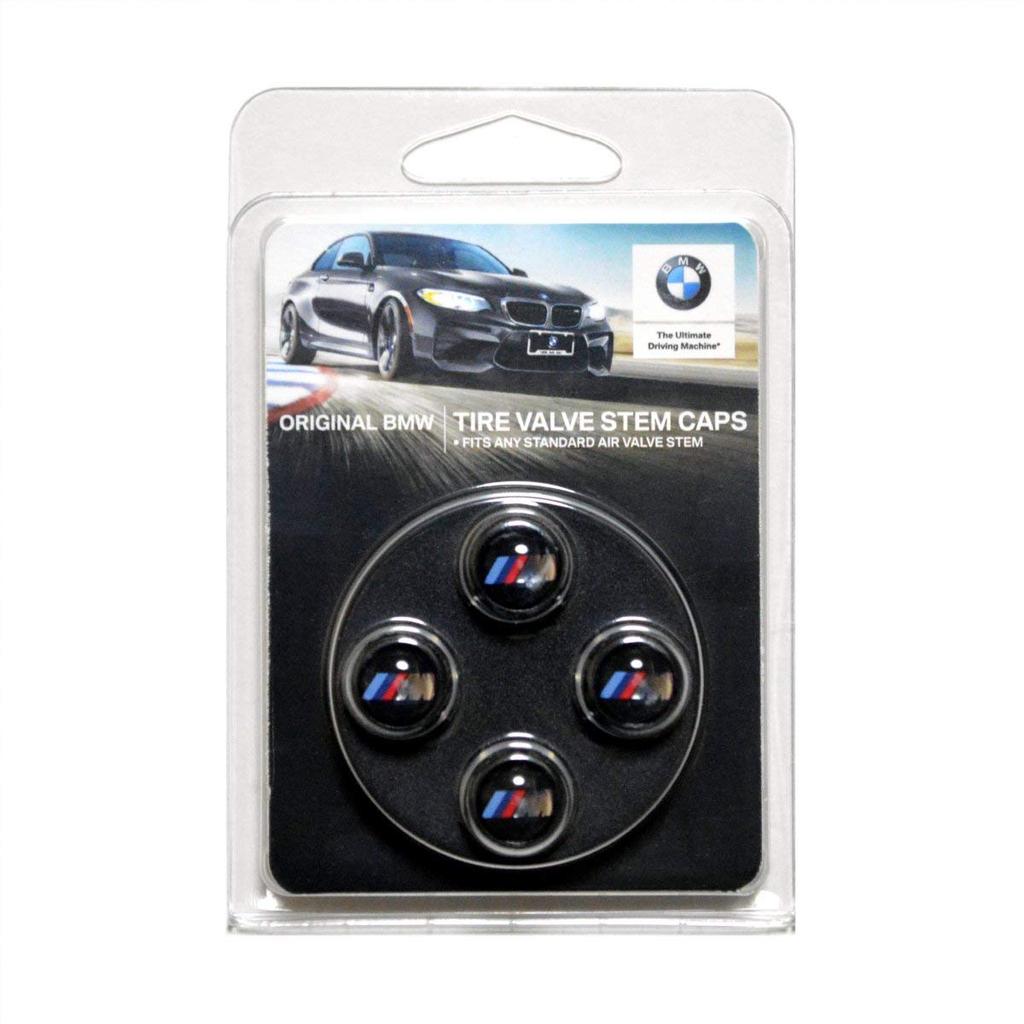 BMW M Logo Air Valve Black [Genuine BMW] Cap,