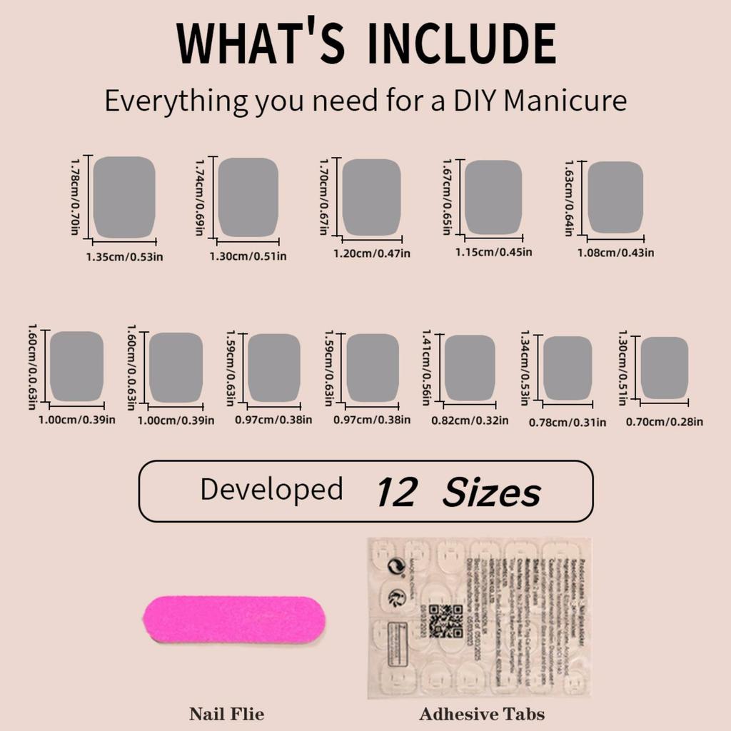 Press The Nail, Nail Glue And Nail Glue, Reusable Nail Solid Color Skin Nail Patches