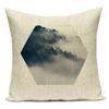 Polyester Black White Animals Horse Deer Bear Geometric Pillow Cover Decorative Sofa Home Cushion Cover For Living Room