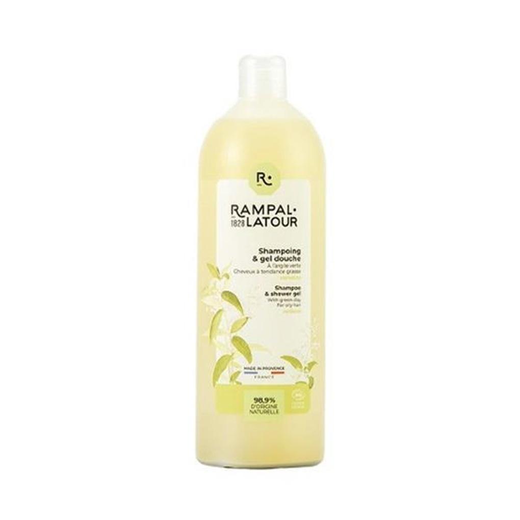 Perfume Langpal Bio Shampooing Douche Clay Verbena 1L (Shampoo & Shower Gel) Premium Hypoallergenic Vegan Natural