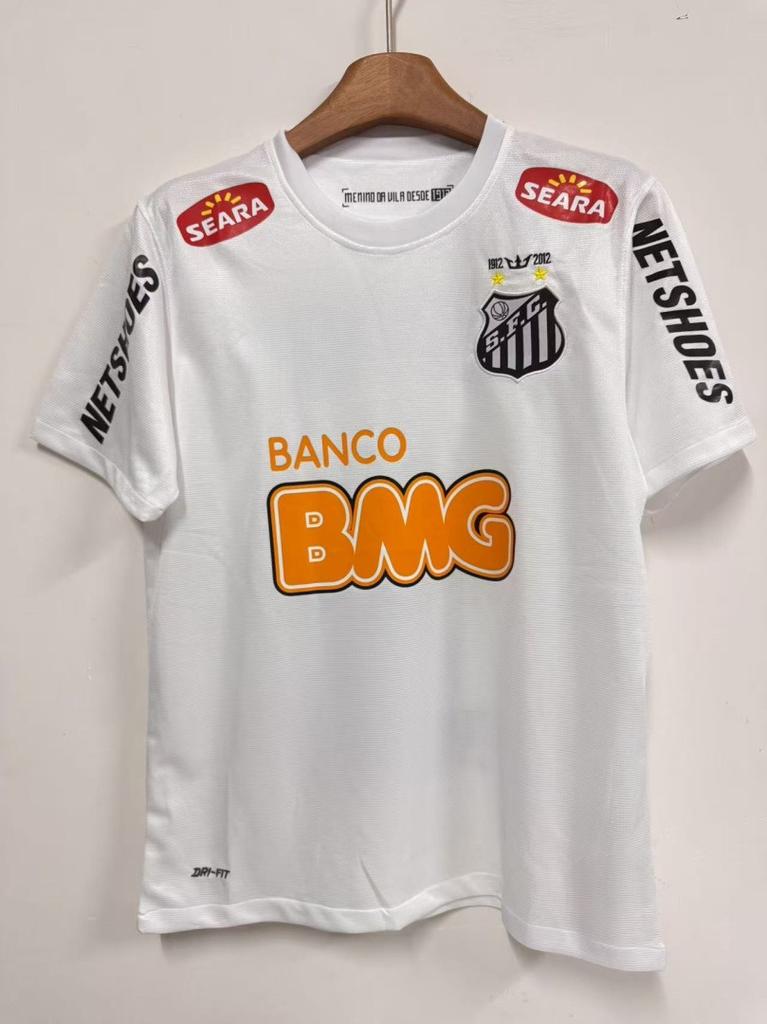 Wholesale Brazil 12-13 Santos Home Retro Jersey No. 11/No. 10 Neymar Short-sleeved Adult Football Jersey