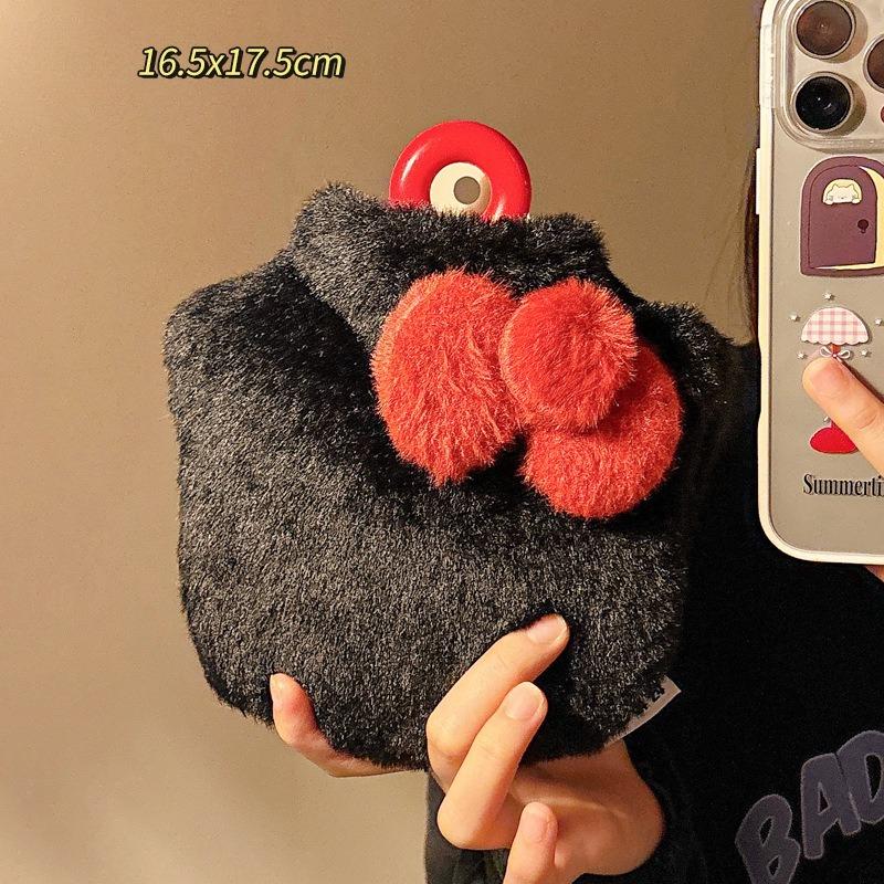 Nowy gorący hit Zimowy ogrzewacz brzucha Gorący kompres Pluszowy ogrzewacz do rąk Uroczy pogrubiony worek na ciepłą wodę Termofor