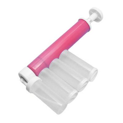 Cake Airbrush Duster Powder Sprayer Manual Spraying Tool Set for Bakery Decoration Rose Red