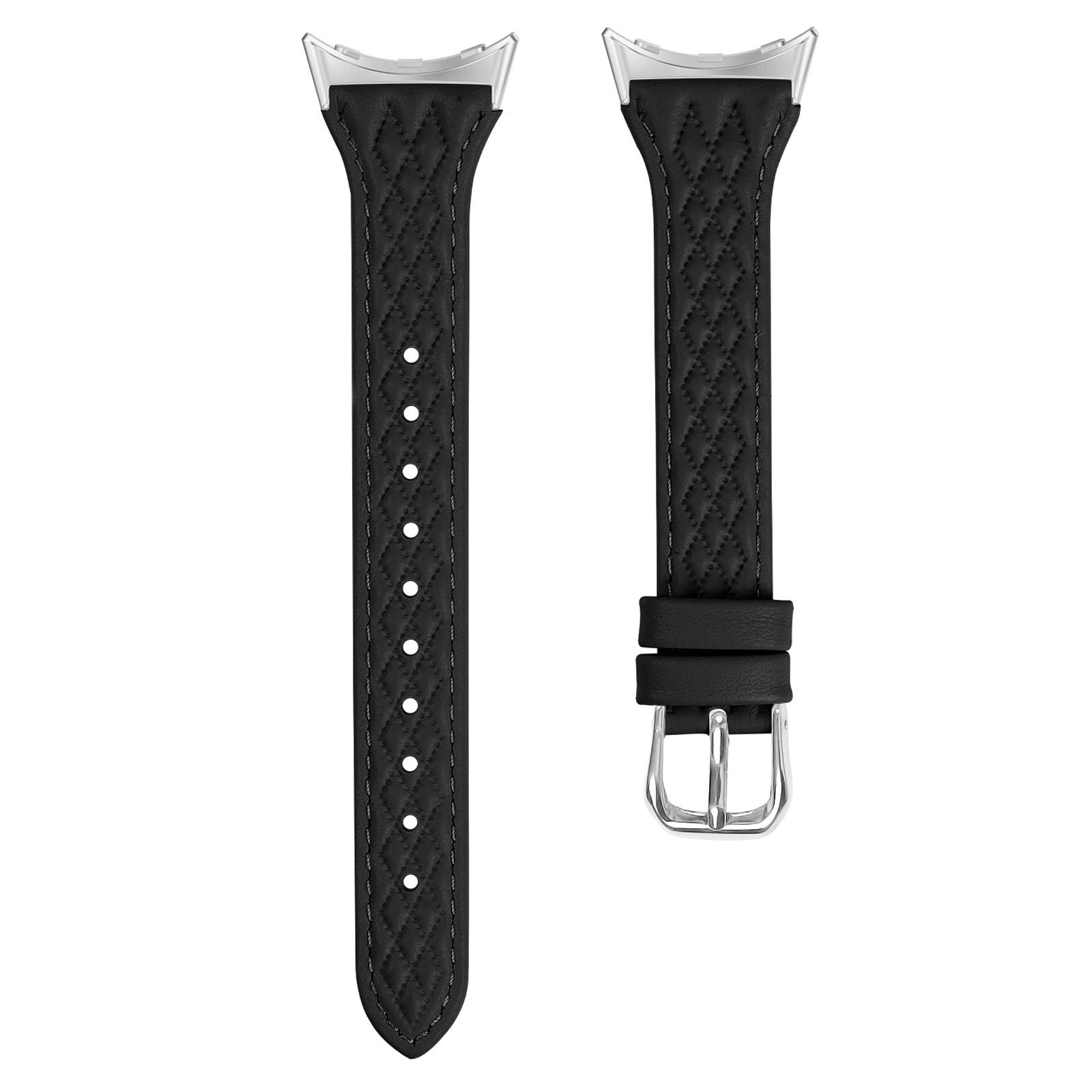 

For Google Pixel Watch 3 41mm/Watch 2/Pixel Watch Watch Strap Top-Layer Cow Leather Watch Band Black