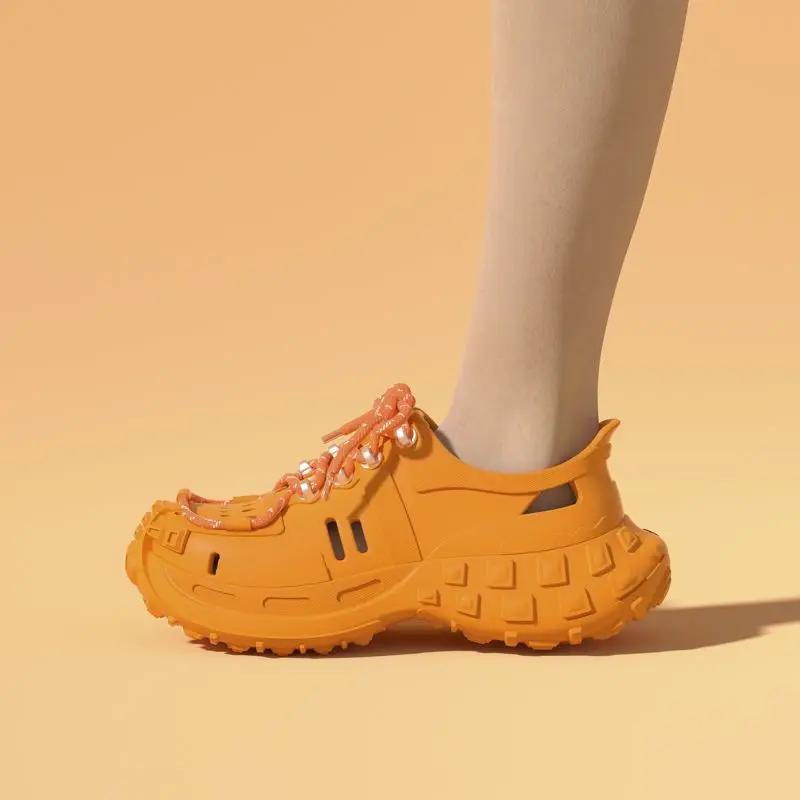 Fashion Ultralight Men's Sandal Height with Platform New Design 2025 Barefoot Adult Comfortable Luxury H Summer Sale Buy Pvc Male Shoe
