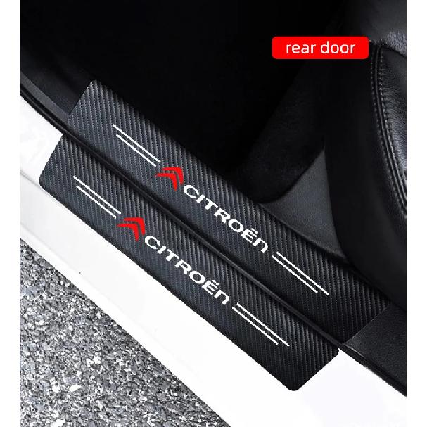 Car Door Sill Protector Stickers Threshold Non-slip Pad Mat For Citroen Celysee C6 C3 C5 C1 C4 Aircross Picasso Cactus Berlingo Interior Mirrors 6