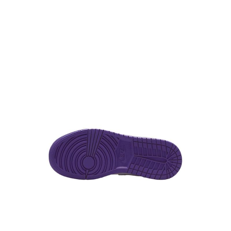 Air Jordan 1 GS Low-Top Leder Kinder Sneaker Court Purple Unisex 553560-551