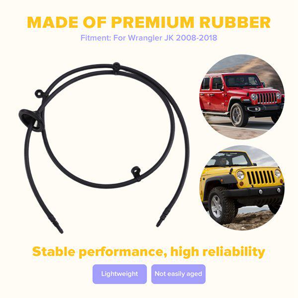 55078127AG: Windshield Washer Hose for 08-18 Jeep Wrangler JK None
