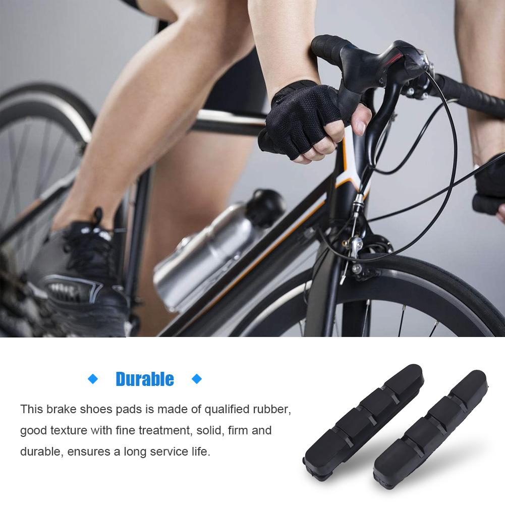 2Pcs Bicycle Brake Shoes Pads Block Replacement for Wheelsets Brakes
