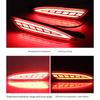 Rear Bumper Lighting Part with Red Lens Appearance, Automotive Brake Warning Dynamic Turn Signal Lamps Assembly