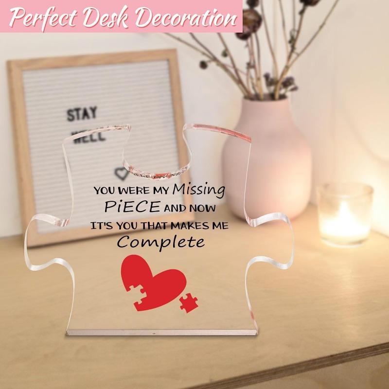 Romantic Puzzle Plaque - Valentine's & Anniversary Gift for Couples
