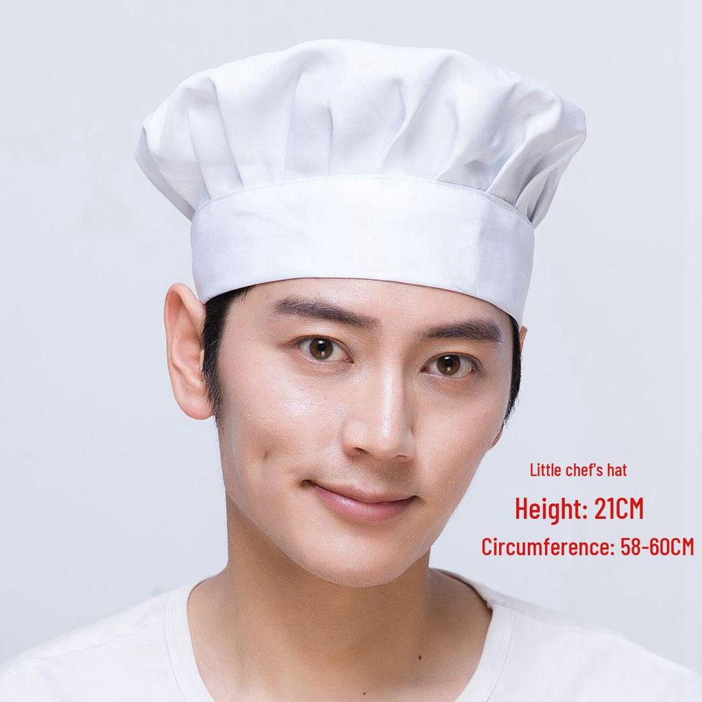 Cappello da Chef Traspirante da Donna con Ricamo Logo per Cucina, Catering & Negozio di Tè al Latte