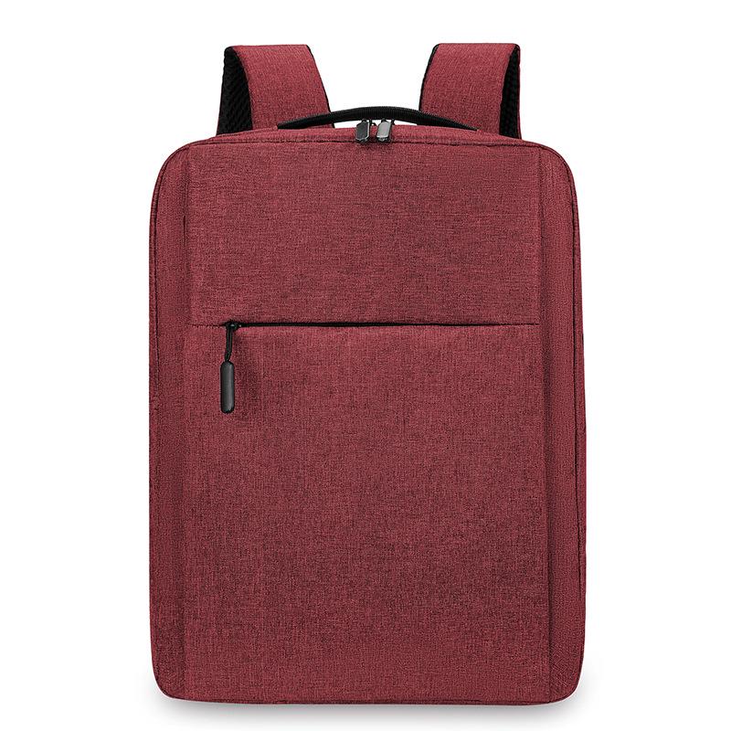 Men's Large-Capacity Logo Backpack: Simple, Fashionable Business & Casual Laptop Bag