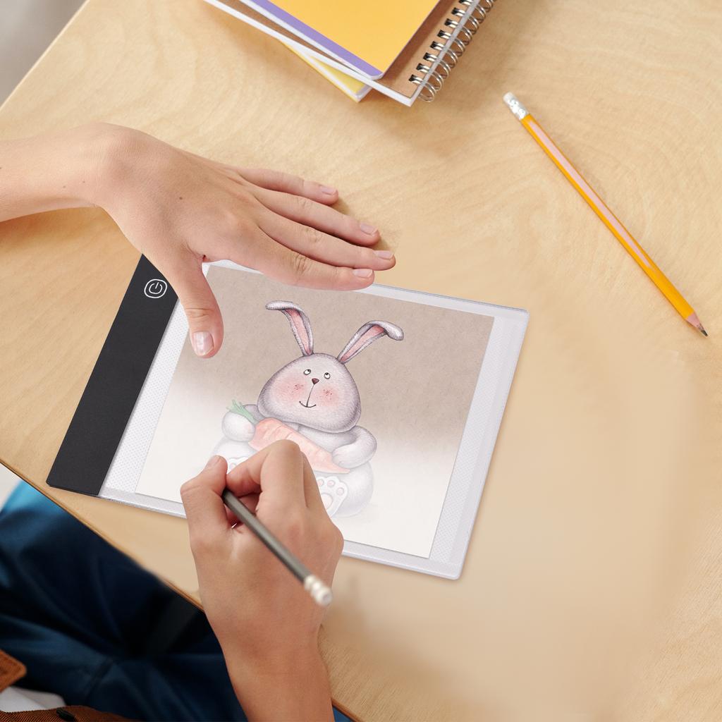 LED Light Pad   3mm  -Thin Drawing Board Copyboard Stepless Dimming USB Powered for Artist Animation Designing Sketching Calligraphy