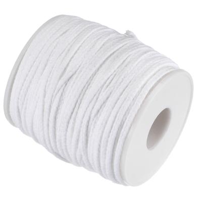 1/2 Roll Braided Candle Wick Cotton 21/24/32/35/40/45/50 PLY 200 Ft Long 1.7/2/2.2/2.7/3mm Flat Wide for DIY