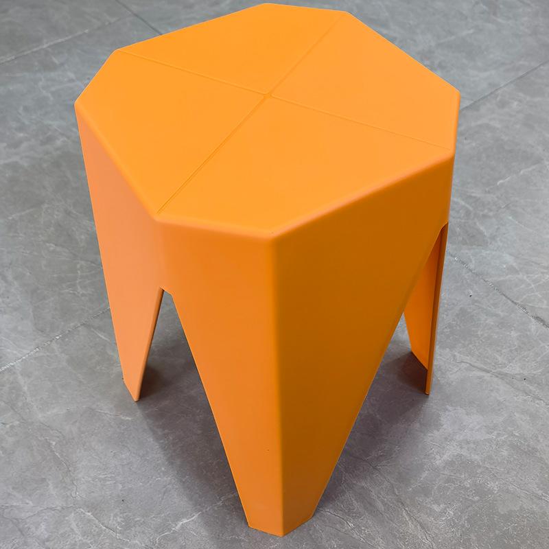 Modern Creative Household Simple Dining Stool Thickened Stackable Dressing Stool Light Luxury Fashion Plastic Stool for Home