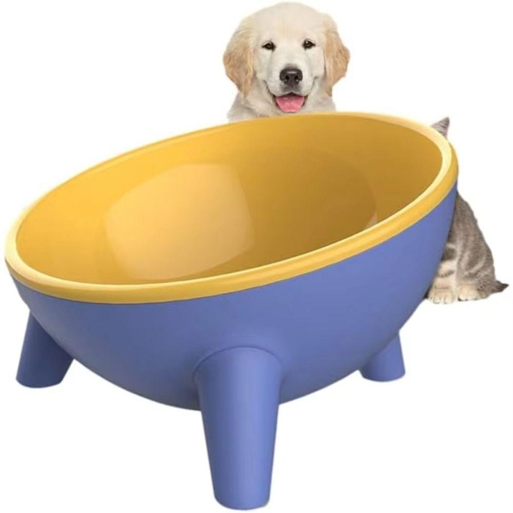15° Inclination Pet High Footed Bowl Anti Vomiting Elevated Pet Feeder Bowl  Dog Accessories