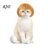 Cute Pet Cosplay Bob Wig, Funny Cat Wig with Adjustable Elastic Band, Soft Breathable for Dogs Mesh, And Cats, Halloween Party Accessories Washable