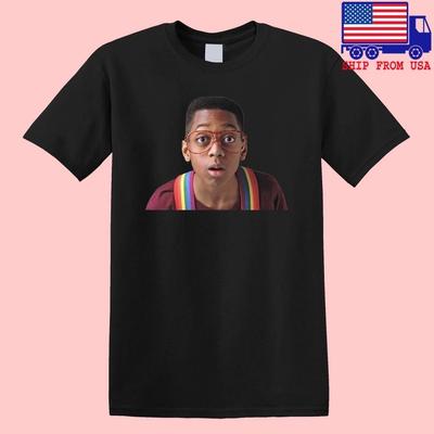 Steve Urkel Family Matters Retro TV-Show Herren Schwarz Größe S-5XL