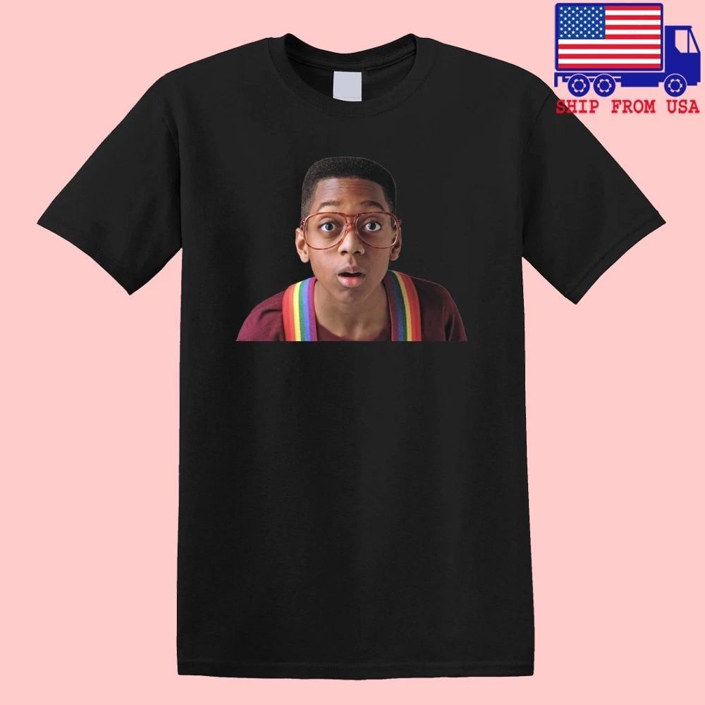 Steve Urkel Family Matters Retro TV SHow Men s Black Size S-5XL L
