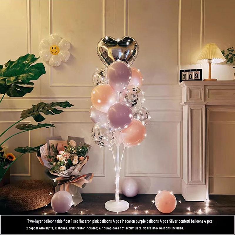 Luminous Balloon Floor Stand for Events: Birthday, Wedding, Anniversary, Party, and More.
