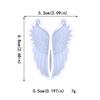 Diy Crystal Epoxy Earrings Mold Dangle Pendant Decorations Mold Three-dimensional Angel Wing Mirror Silicone Mold