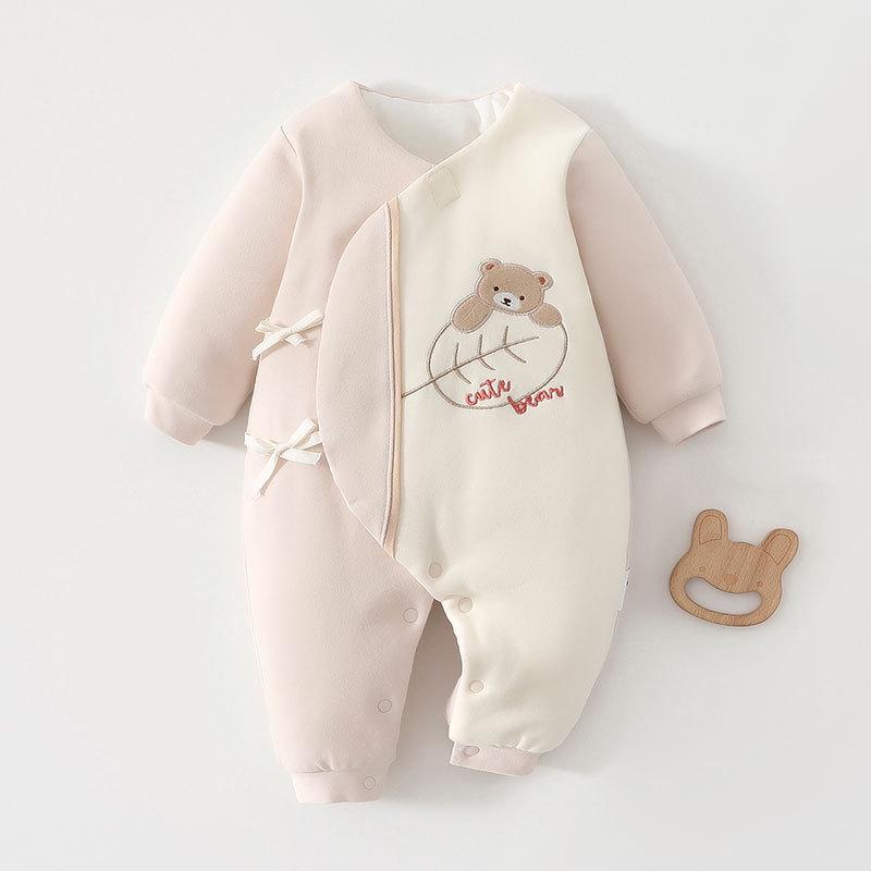 Garden Little Rabbit 120g Pure Cotton Padded Butterfly Bodysuit for Newborns - Autumn/Winter Collection