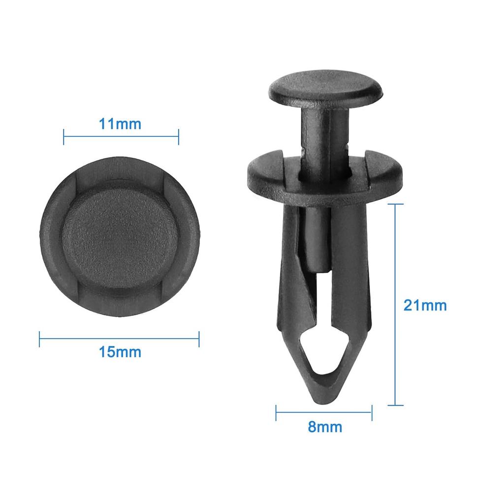 100PCS Nylon Body Fastener Rivets, Mudguard Clip Body Rivet Replacement Parts, Suitable For Multiple Models Such As ATV, UTV, Honda, Etc