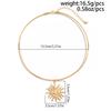 Smooth Vintage Golden Metal Thin Choker Retro Necklace for Women Trendy Sun Pendant Necklace Torques Summer Neck Chain