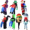 Fun Inflatable Costume For Halloween Featuring Alien And Santa Claus Designs For Adults