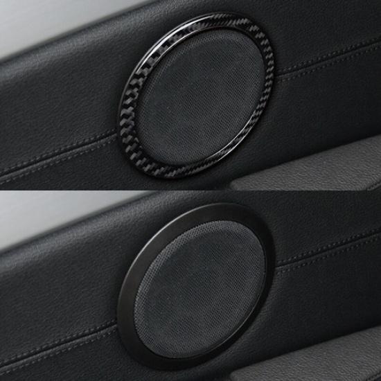 1 Pair Carbon Fiber Car Interior Door Speaker Cover For BMW Z4 E89 2009-2016
