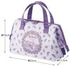 Skater Lunch Clasp Flower Bag, Insulated, Closure, Women's, Sanrio, Kuromi, Wreath, KGA1-A