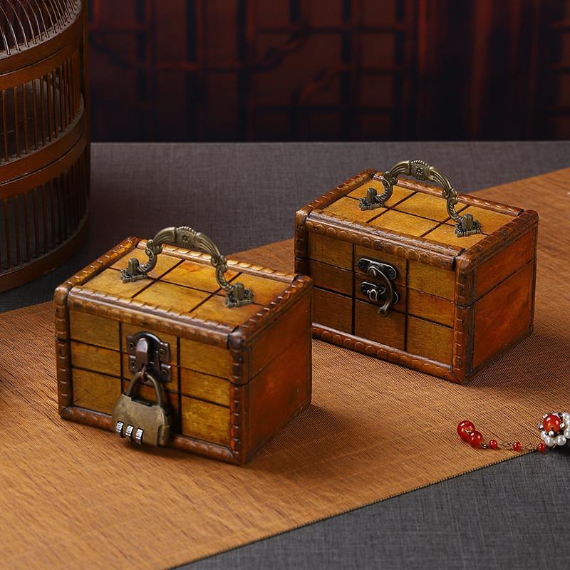 New Chinese Style Wooden Jewelry Organizer Box For Desk Drawer And Closet Storage