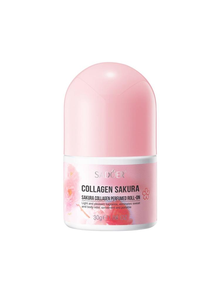 Cherry Blossom Collagen Anti-perspirant for Women, Odor-eliminating,Underarm Deodorant,Perfumed Roll-on,Lasting Fragrance,Unisex