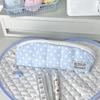 Polka Dot Pencil Case Soft Padded Durable Zipper Dustproof Stationery Organizer for Students School Business Trip Use
